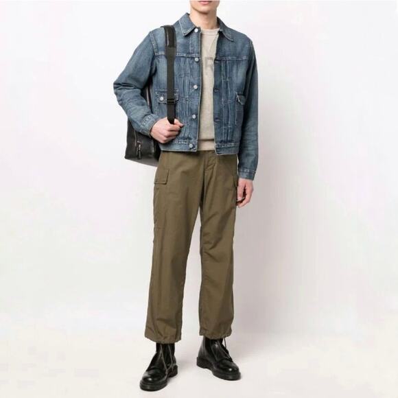 Ralph Lauren Double RL Denim Jean Jacket Size L Large - Picture 4 of 10